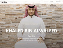 Tablet Screenshot of khaledbinalwaleed.com